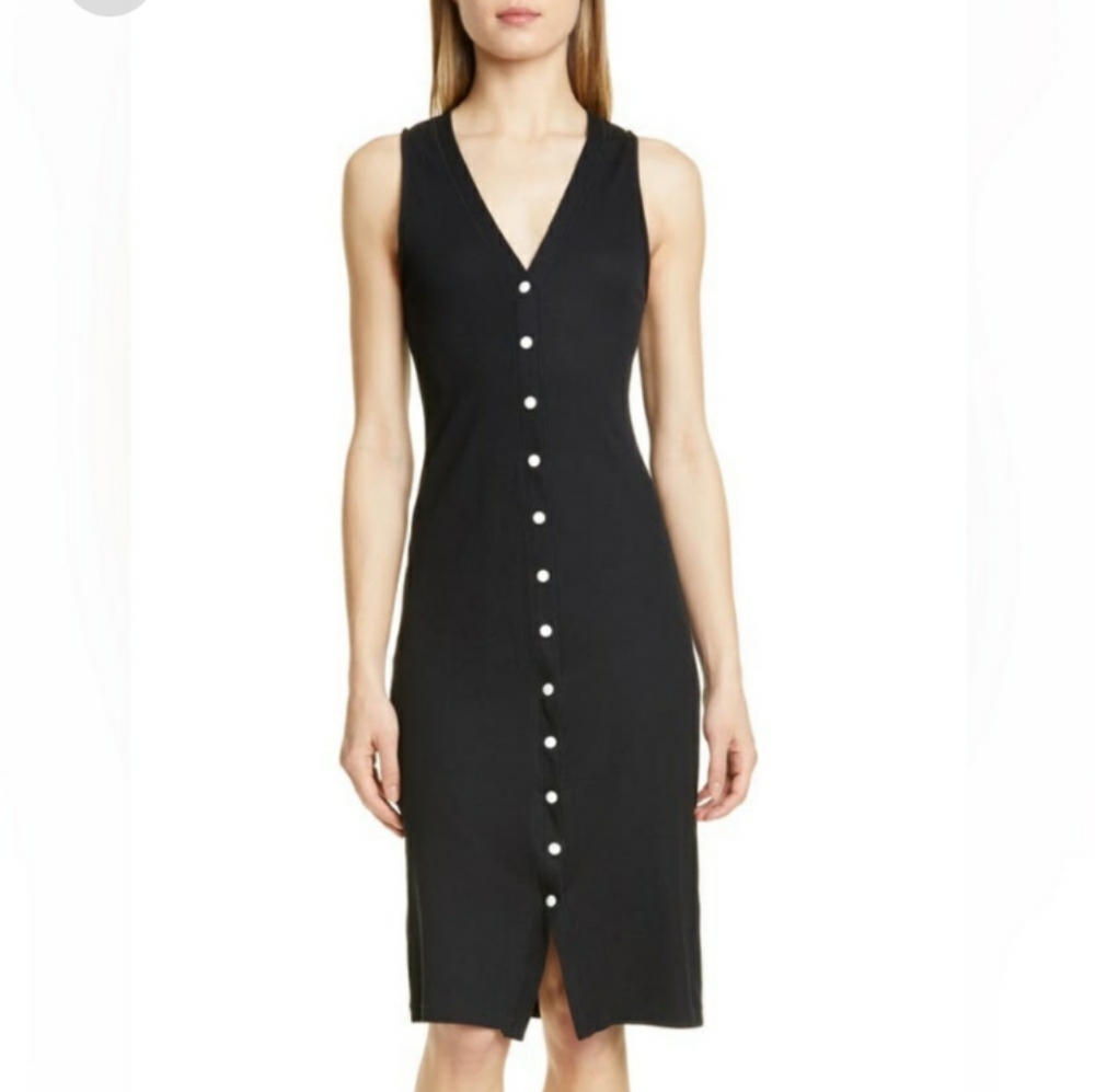 rag & bone Black Midi Dress